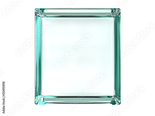 clear glass plaque