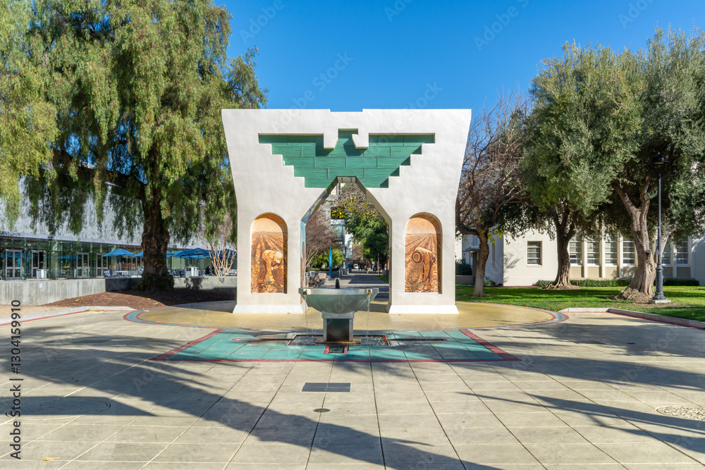 University buildings in San Jose, California, USA.