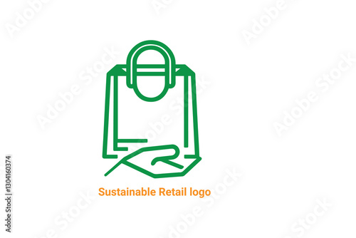 sustainable retail logo, grocery logo, eco friendly logo, sustainability business logo