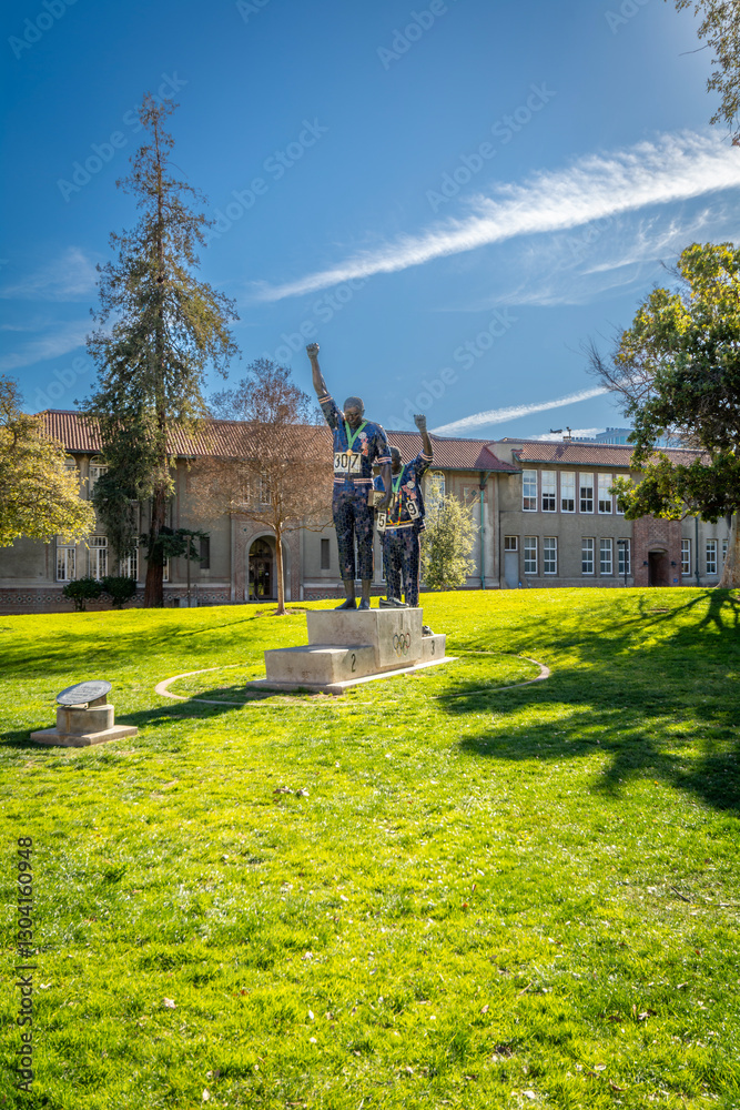 University buildings in San Jose, California, USA.