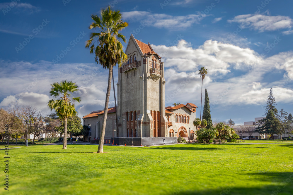 University buildings in San Jose, California, USA.