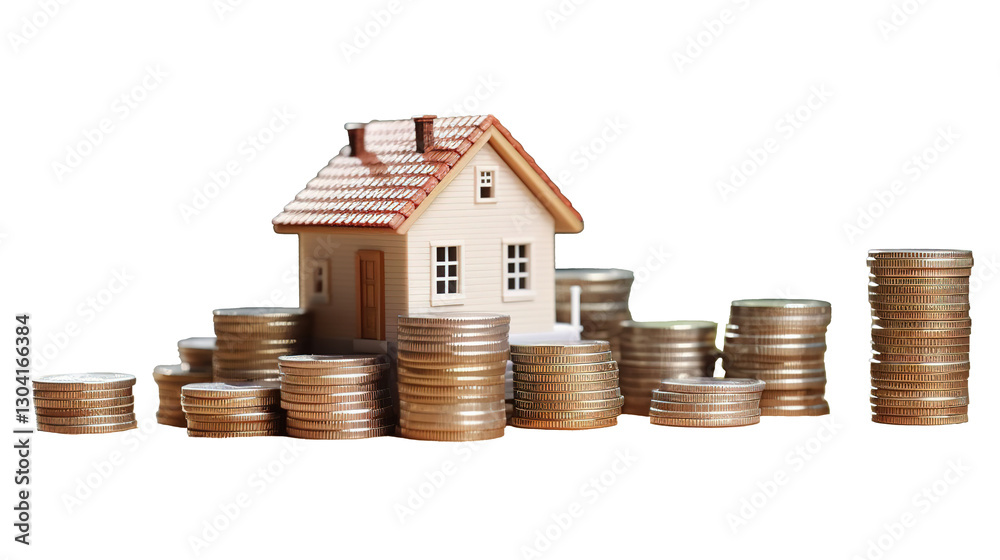 Stacked Coins and Mini House on Transparent PNG – Wealth, Investment & Savings Concept
Stacked Coins and Mini House on Transparent PNG – Wealth, Investment & Savings Concept