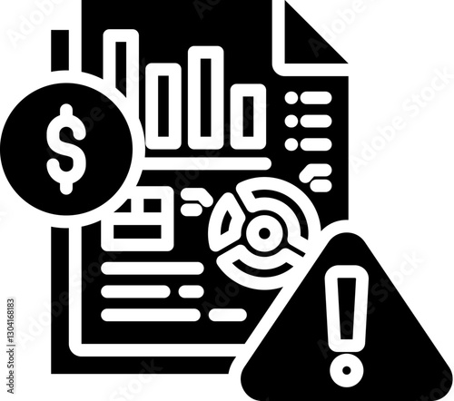 Mitigation Icon in Glyph Style. Simple Vector Design. Simple Vector Glyph Icon