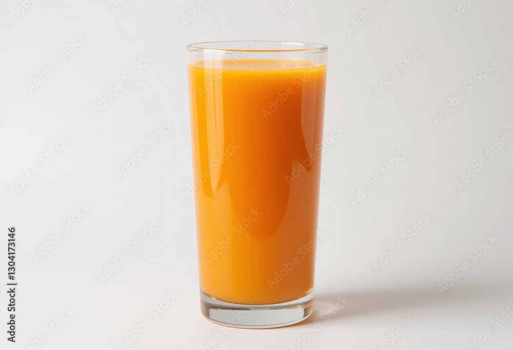 Fresh Orange Juice. A Vibrant Glass On Light Gray. White Backdrop. Bright And Inviting. A Simple, Elegant, And Refreshing Drink To Quench Your Thirst. Enjoy. Fresh Orange Juice. A Vibrant Glass On Light Gray. White Backdrop. Bright And Inviting. A Simple, Elegant, And Refreshing Drink To Quench Your Thirst. Enjoy.