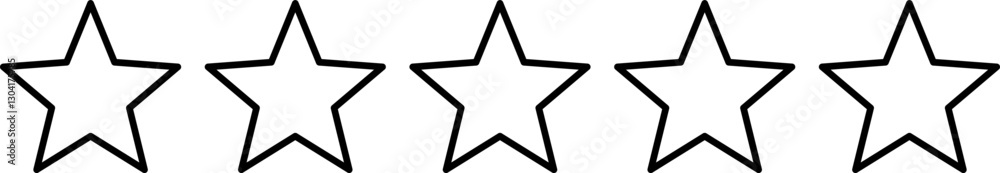 Star vector icons. Set of star symbols isolated. Vector illustration Star vector icons. Set of star symbols isolated. Vector illustration