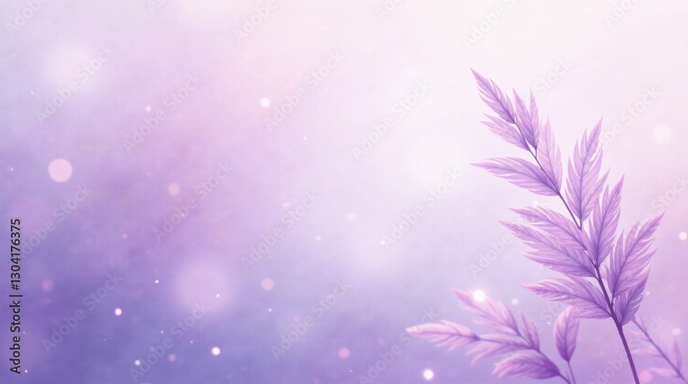 Obraz premium Serene Lavender Plant with Soft Bokeh Background, Ideal for Peaceful and Calming Designs