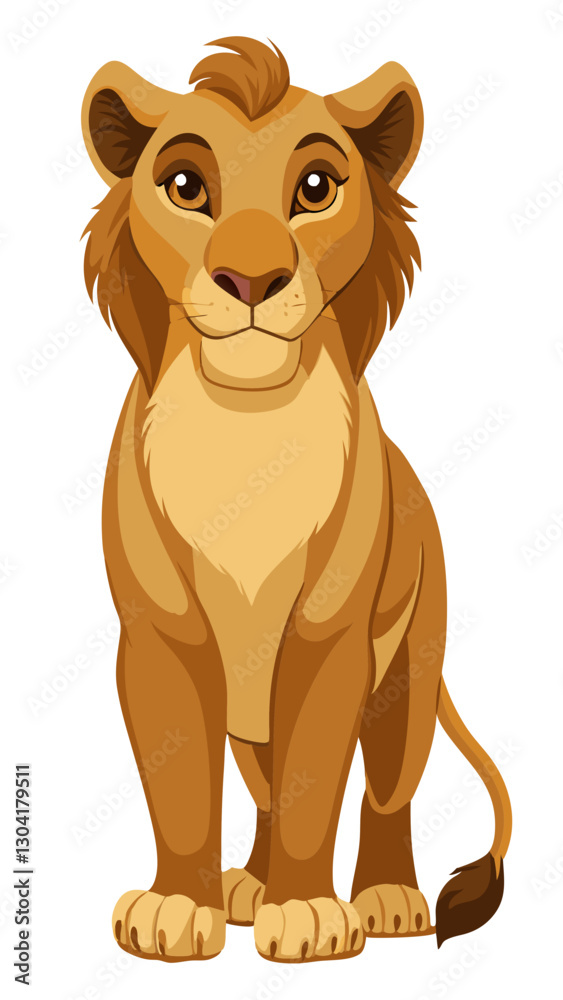 Fototapeta premium lion vector illustration 