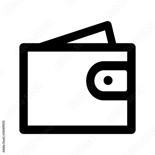 Wallet icon set. for mobile concept and web design. vector illustration