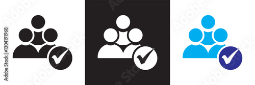 Collaboration  Icons set. Business related icons: teamwork, handshake, agreement, etc. Isolated on white and black background. Vector illustration. EPS 10