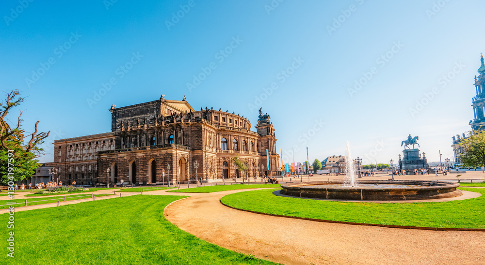 Semperoper Dresden in Dresden, Saxony, Germany. Semperoper Dresden in Dresden, Saxony, Germany.