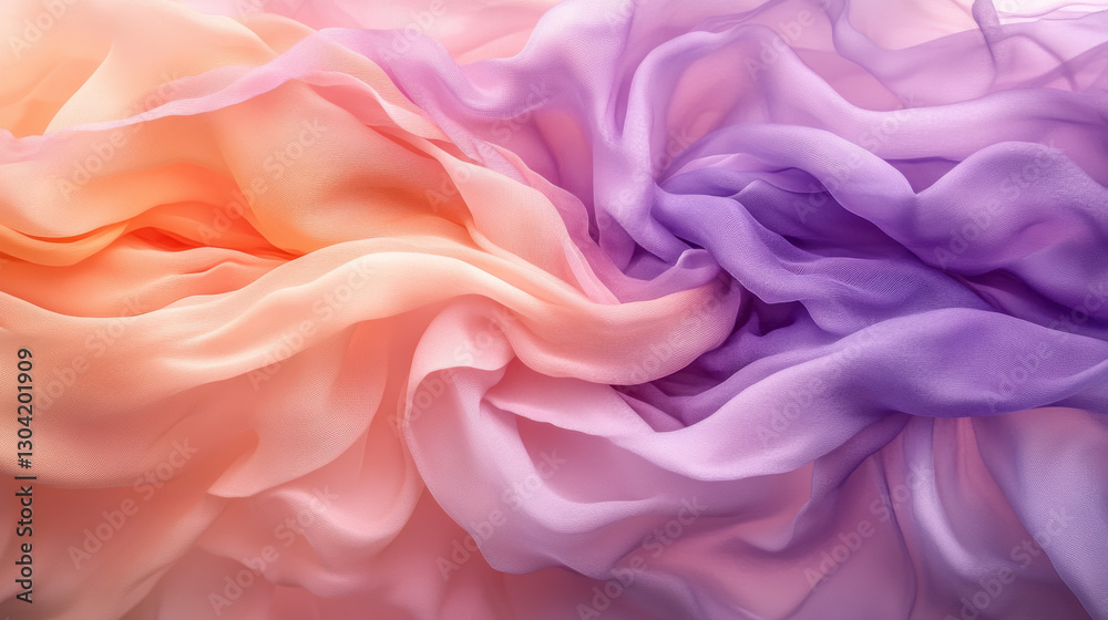 A close-up macro shot of delicate, flowing petals, painted in soft gradients of warm pink A close-up macro shot of delicate, flowing petals, painted in soft gradients of warm pink