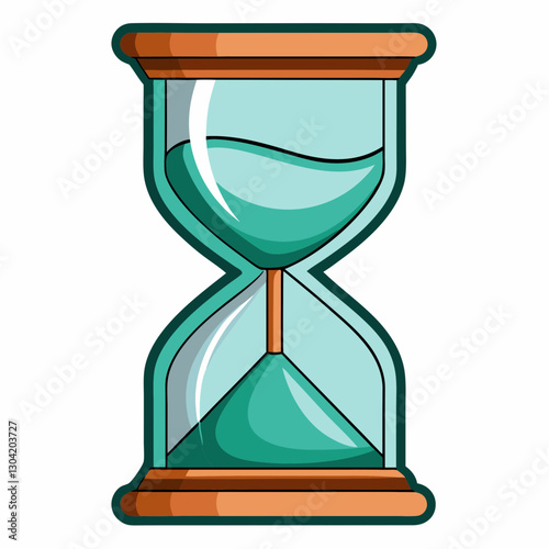 hourglass vector illustration