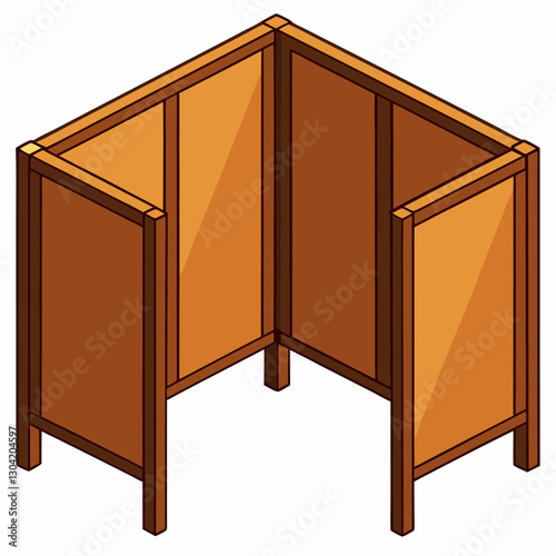 modular wooden desk partition