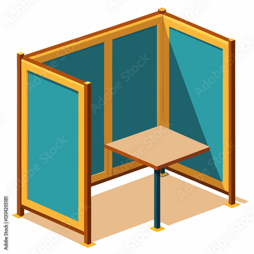 modular wooden desk partition