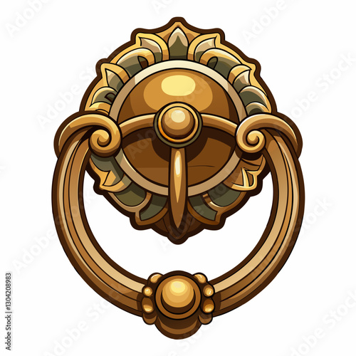 sculptural bronze door knocker