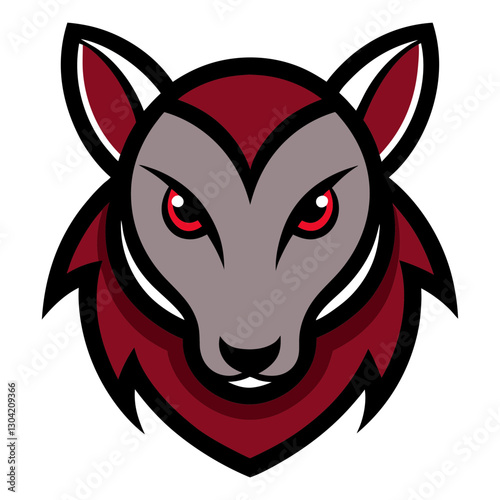 Armadillo head mascot logo design vector
