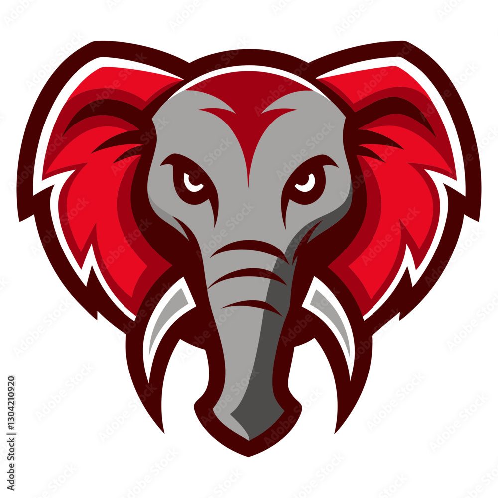 Fototapeta premium Asian Elephant head mascot logo design vector