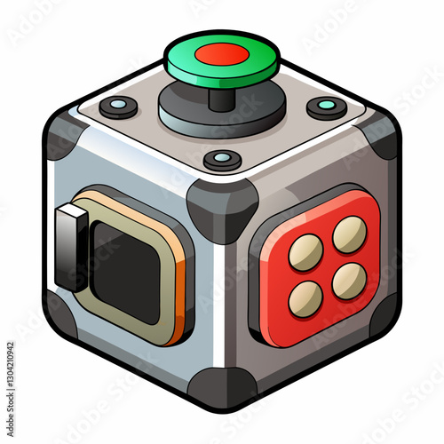 aluminum fidget cube 
