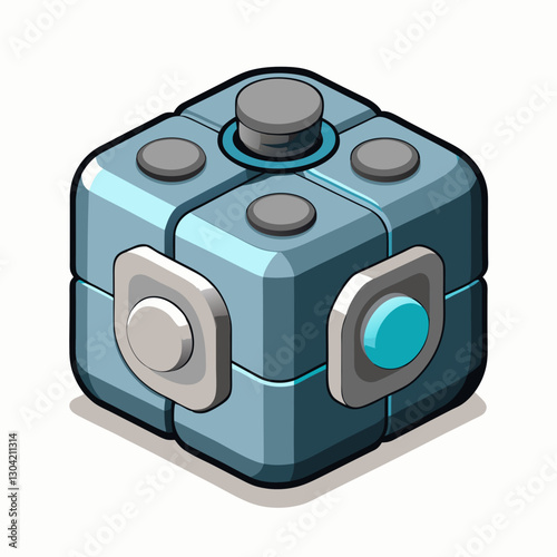 aluminum fidget cube 