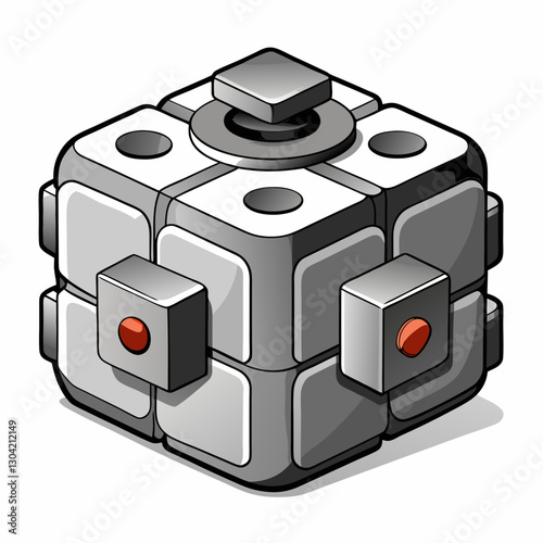 aluminum fidget cube 