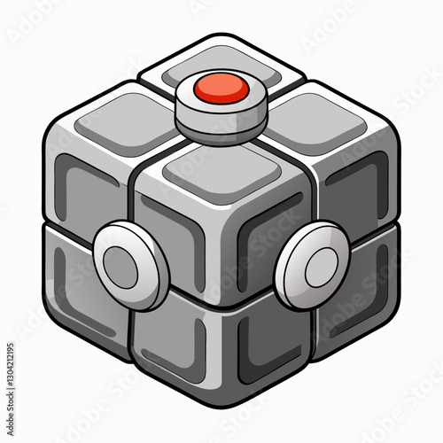 aluminum fidget cube 