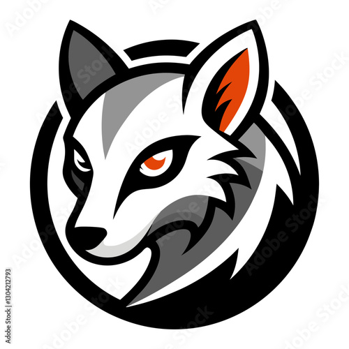 Asian Palm Civet head mascot logo design vector