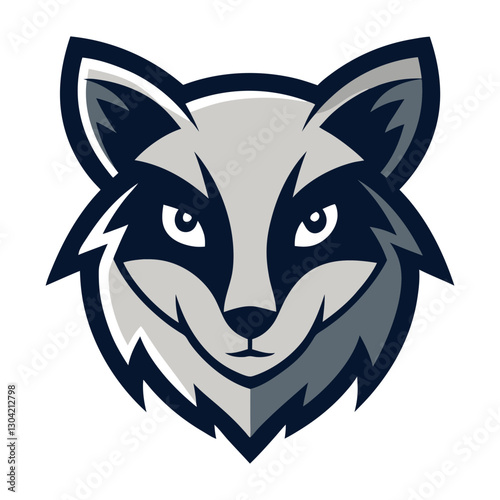 Asian Palm Civet head mascot logo design vector