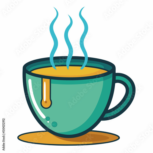 temperature sensitive ceramic teacup