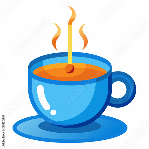 temperature sensitive ceramic teacup