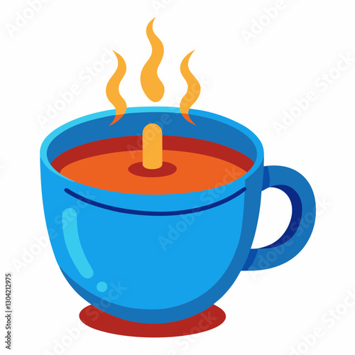 temperature sensitive ceramic teacup