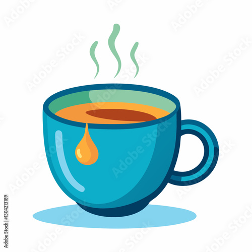 temperature sensitive ceramic teacup
