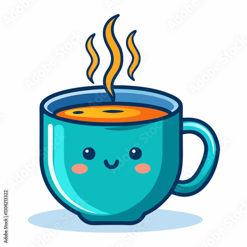 temperature sensitive ceramic teacup
