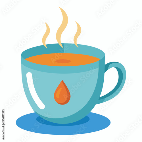 temperature sensitive ceramic teacup