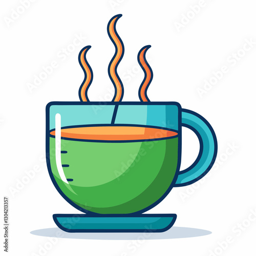 temperature sensitive ceramic teacup