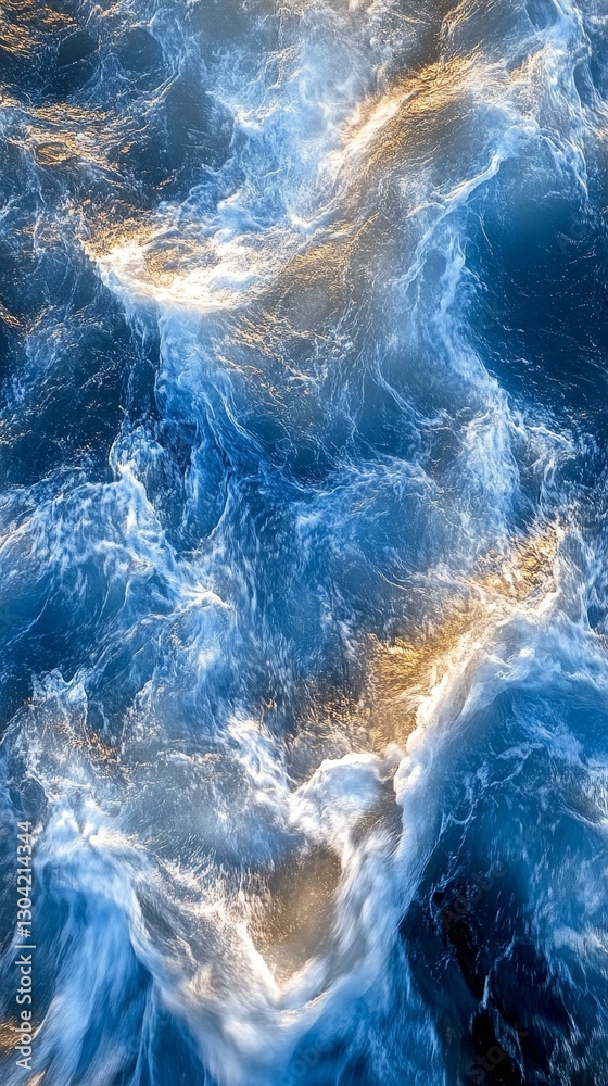 Obraz premium Abstract Texture of Ocean Waves