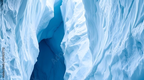Wallpaper Mural A stunning close-up of a glacier showcasing intricate ice textures and vivid blue hues, highlighting the beauty and serenity of a frozen landscape in a remote wilderness.    Torontodigital.ca
