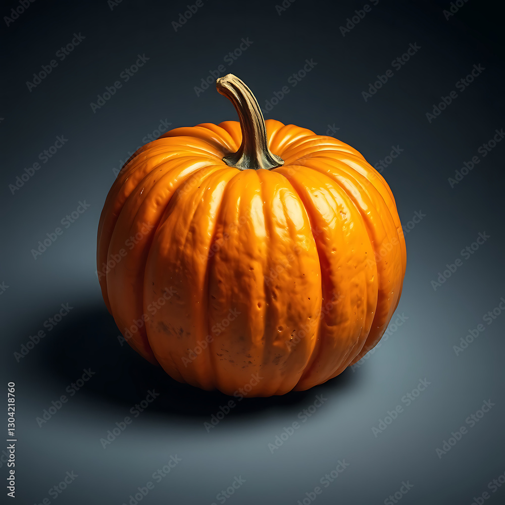 Obraz premium pumpkin on black background