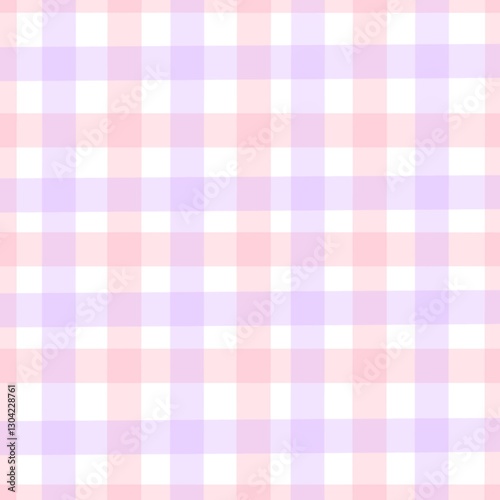 pink and white plaid