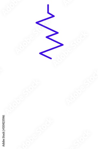 Rising and falling graphic pattern indicator with colorful