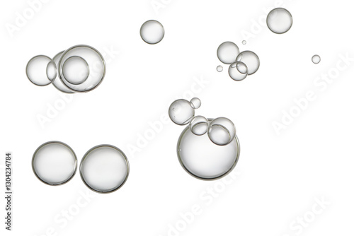 Water drops isolated over white