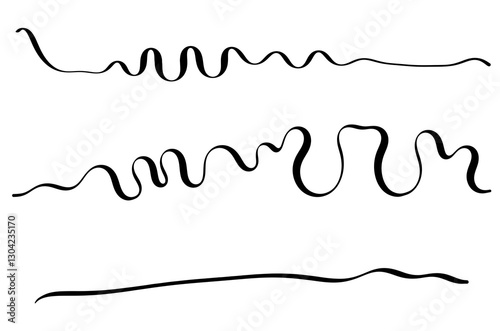 Black pen strokes