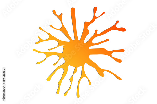 Abstract sun drawing
