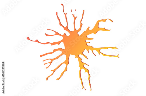 Abstract sun drawing
