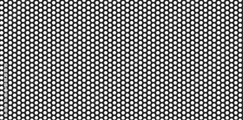abstract grainy circle honeycomb grid loudspeaker mesh isolated background