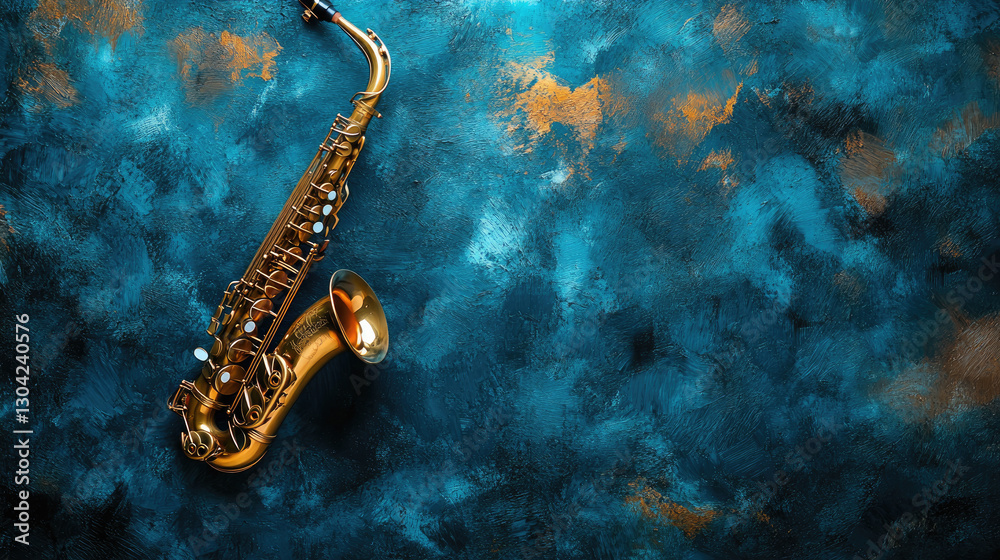 Naklejka premium International Jazz Day .Banner, Flyer, poster, copy space