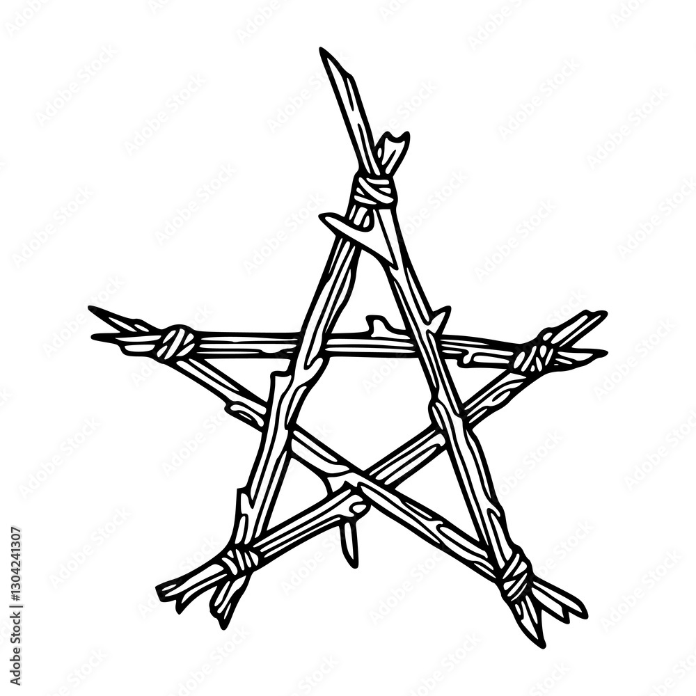 Фотография witchcraft pentagram clipart
