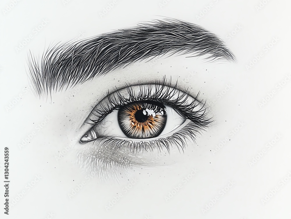 A realistic pencil drawing of an eye with soft shadows and a captivating gaze, the fine lines of the lashes and intricate details of the iris, bringing the eye to life A realistic pencil drawing of an eye with soft shadows and a captivating gaze, the fine lines of the lashes and intricate details of the iris, bringing the eye to life