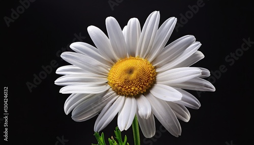Chamomile on a black background