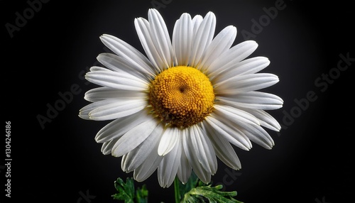 Chamomile on a black background