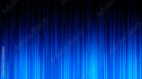 Vertical blue lines with a bright glow at the bottom, transitioning to a dark top, creating a dynamic, abstract background.